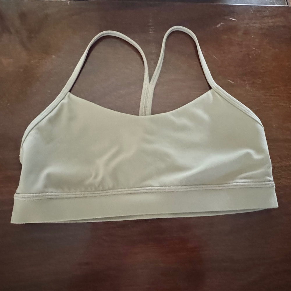 Lululemon Nulu Flow Y Bra - 8 - Sheer Oak - good condition